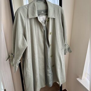 IMPECCABLE VINTAGE LONDON FOG 90s Gray-Green Coat